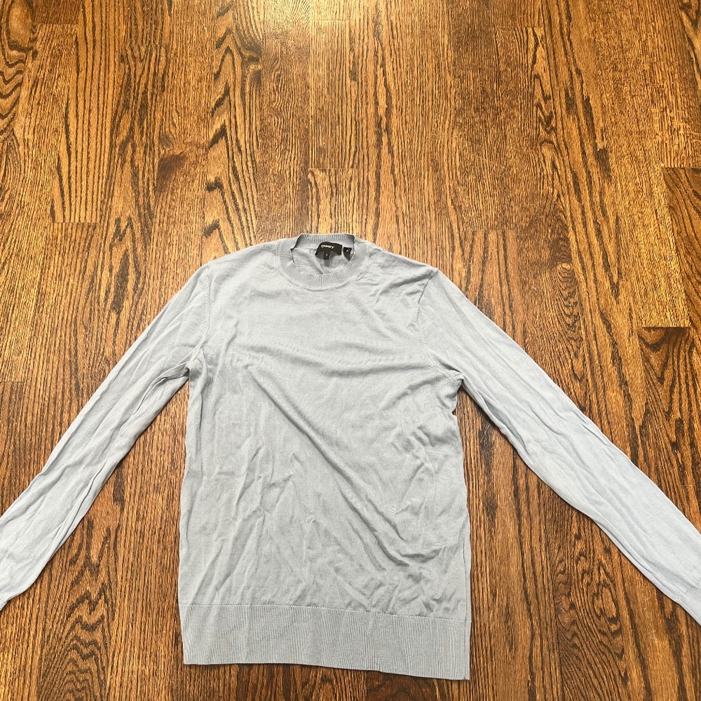 THEORY BLUE/GREY CARDIGAN